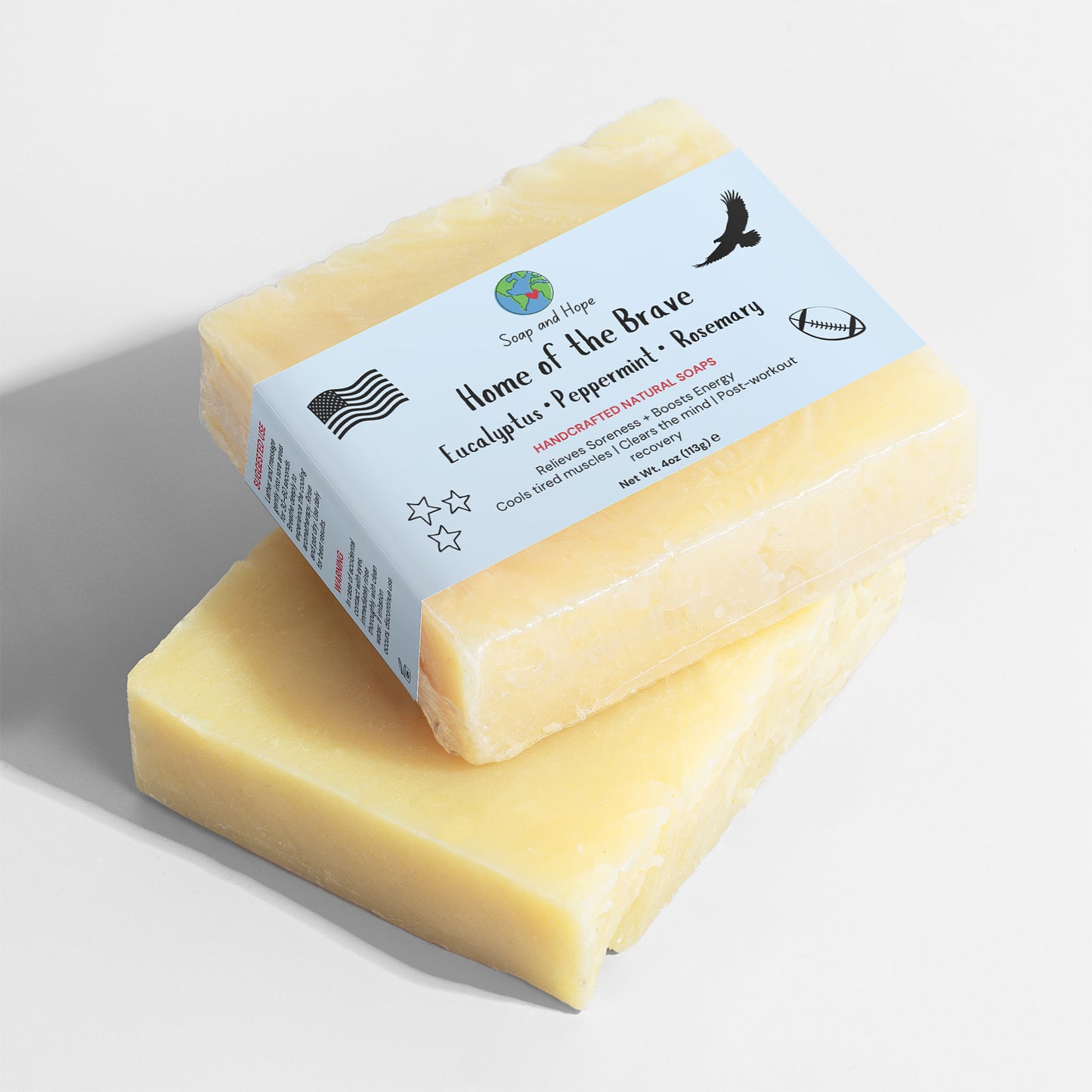 Home of the Brave muscle recovery and relief soap