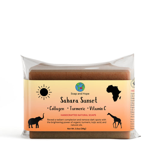 Premium Collagen and Brightening Sahara Sunset Soap