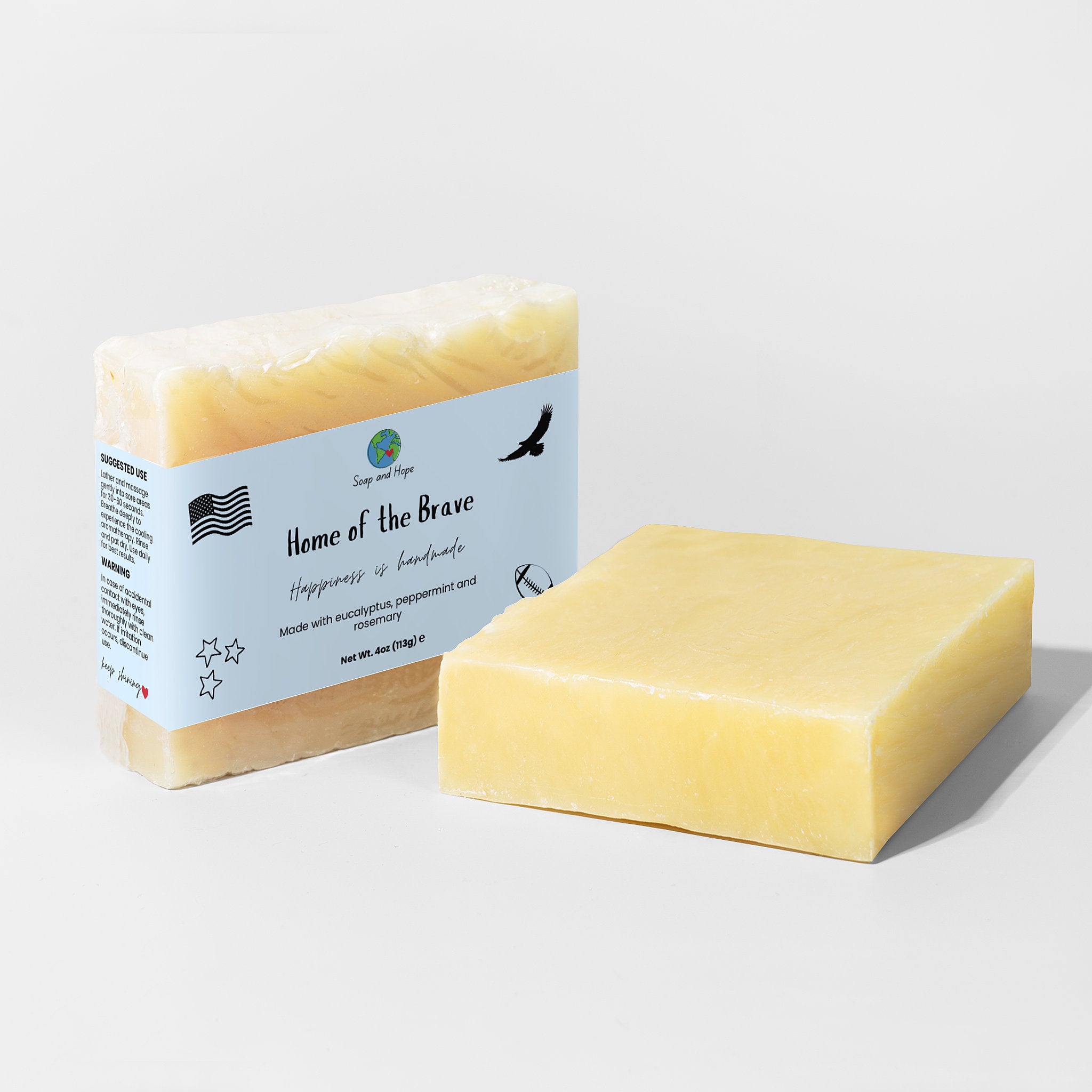 Home of the Brave muscle recovery and relief soap